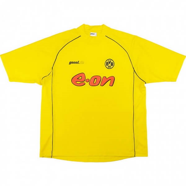 Tailandia Camiseta Dortmund 1st Retro 2002 Amarillo